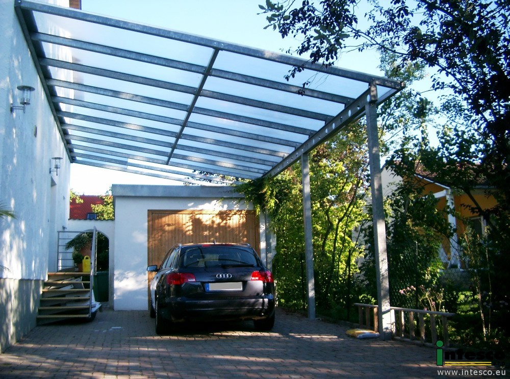 Carports Stahl Carport Stahl Glas 0201 Intesco S R O