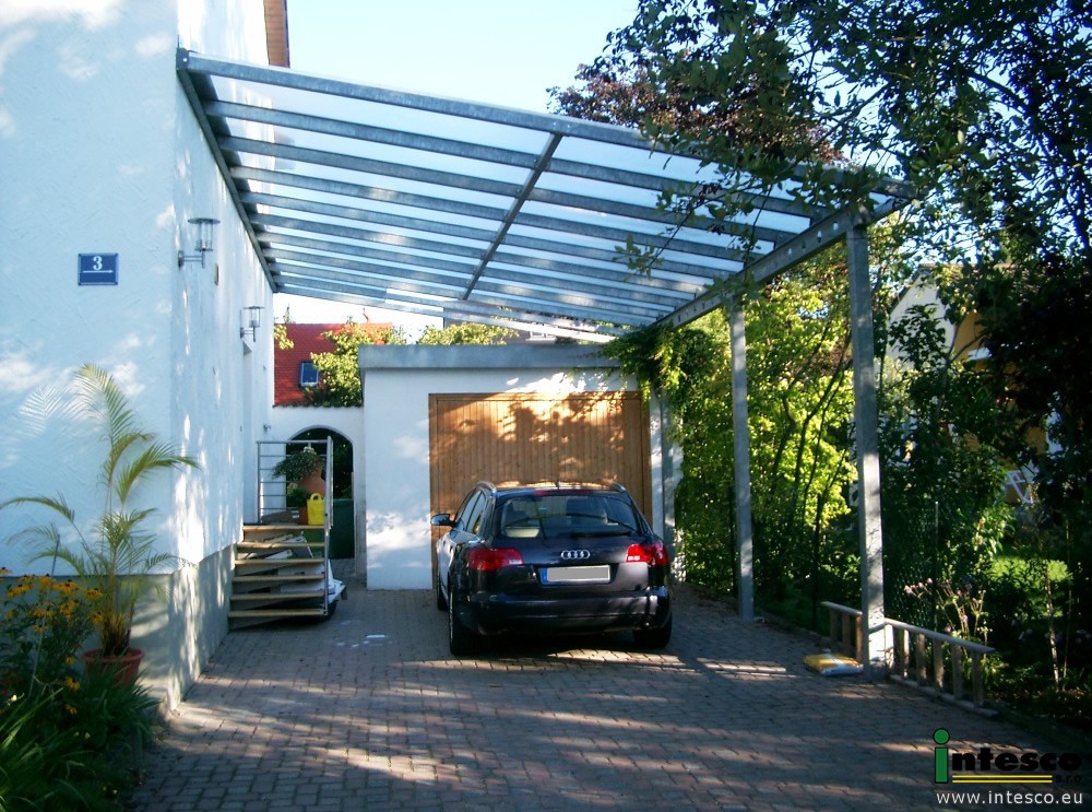 Carports Stahl Carport Stahl Glas 0201 3 Intesco S R O